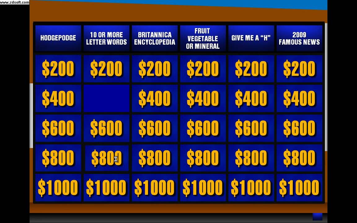 make a jeopardy game template
